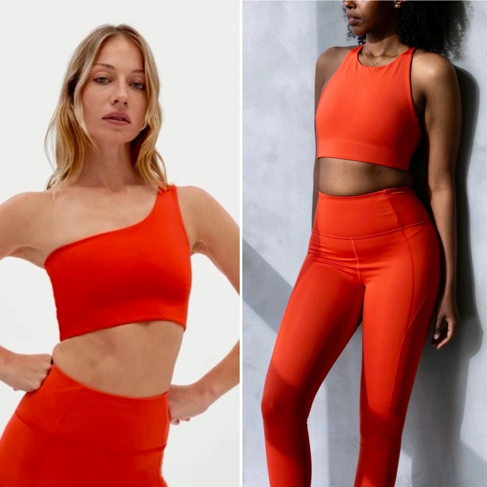 Girlfriend Collective 3pc Set: High Rise Long Leggings, Dylan, & Bianca Bra L